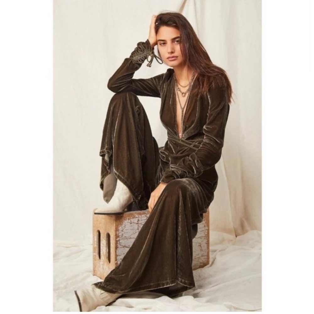 FREE PEOPLE Olive Green Jumpsuit